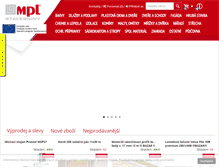 Tablet Screenshot of mpl-stavebniny.cz